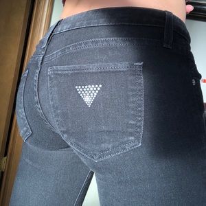authentic cropped GUESS jeans!